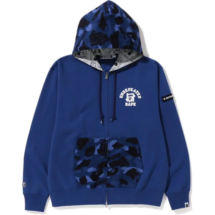 BAPE X UNDEFEATED CAMO RELAXED ZIP HOODIE - Image 4