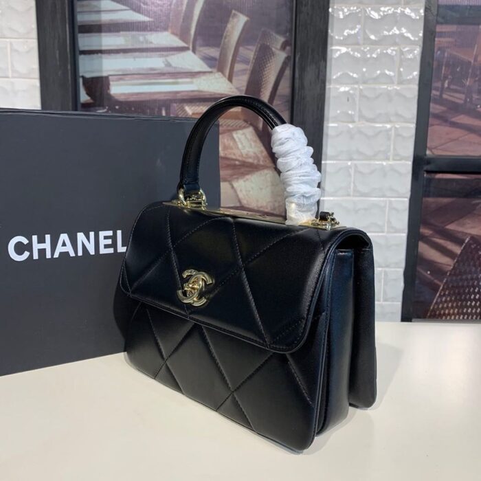 Chanel Trendy CC Bag Black For Women, Women’s Handbags, Shoulder And Crossbody Bags 10.2in/26cm - Image 4