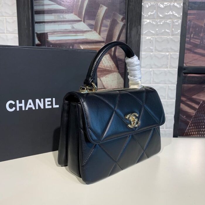 Chanel Trendy CC Bag Black For Women, Women’s Handbags, Shoulder And Crossbody Bags 10.2in/26cm - Image 6