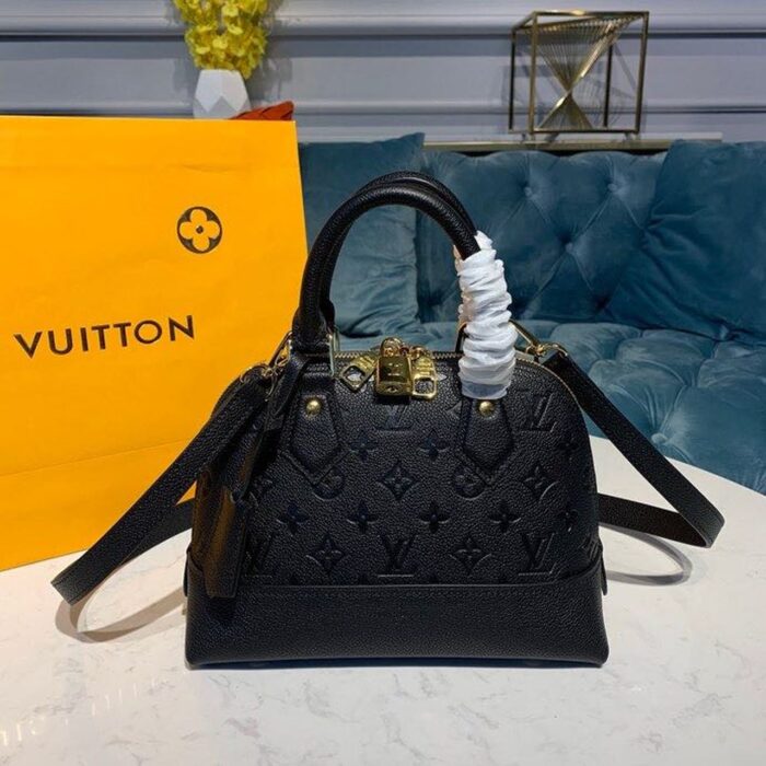 Louis Vuitton Neo Alma BB Monogram Empreinte Canvas Black For Women, Women’s Handbags, Shoulder And Crossbody Bags 9.8in/25cm LV M44829