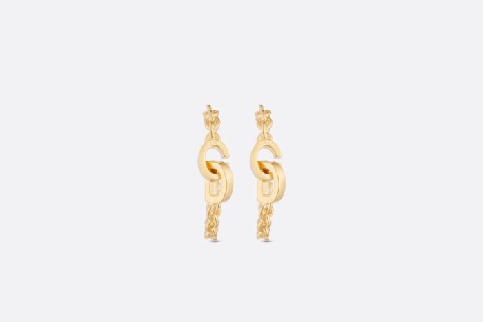 Dior CD Lock Earrings Gold For Women E2315WOMMT_D300 - Image 5