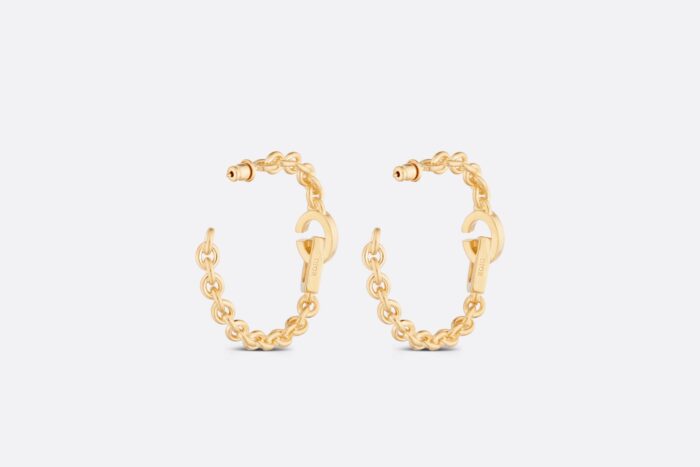 Dior CD Lock Earrings Gold For Women E2315WOMMT_D300 - Image 3