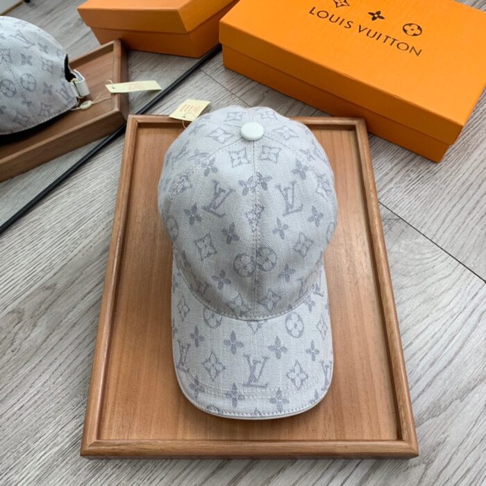 Louis Vuitton Monogram Jacquard Denim Cap Grey LV Cap