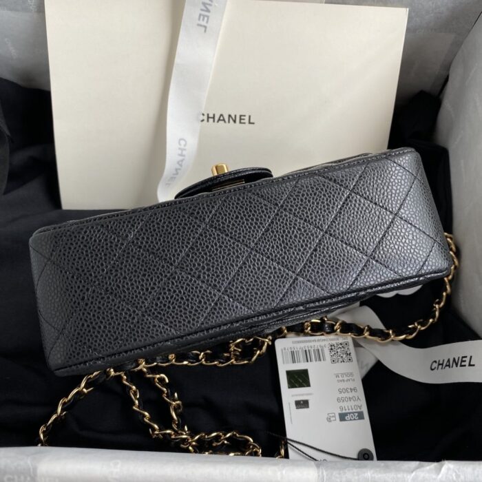 Chanel Mini Classic Handbag Black For Women 20cm/7.9in - Image 6