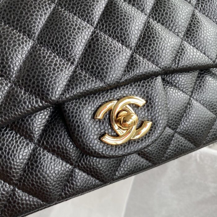 Chanel Mini Classic Handbag Black For Women 20cm/7.9in - Image 5