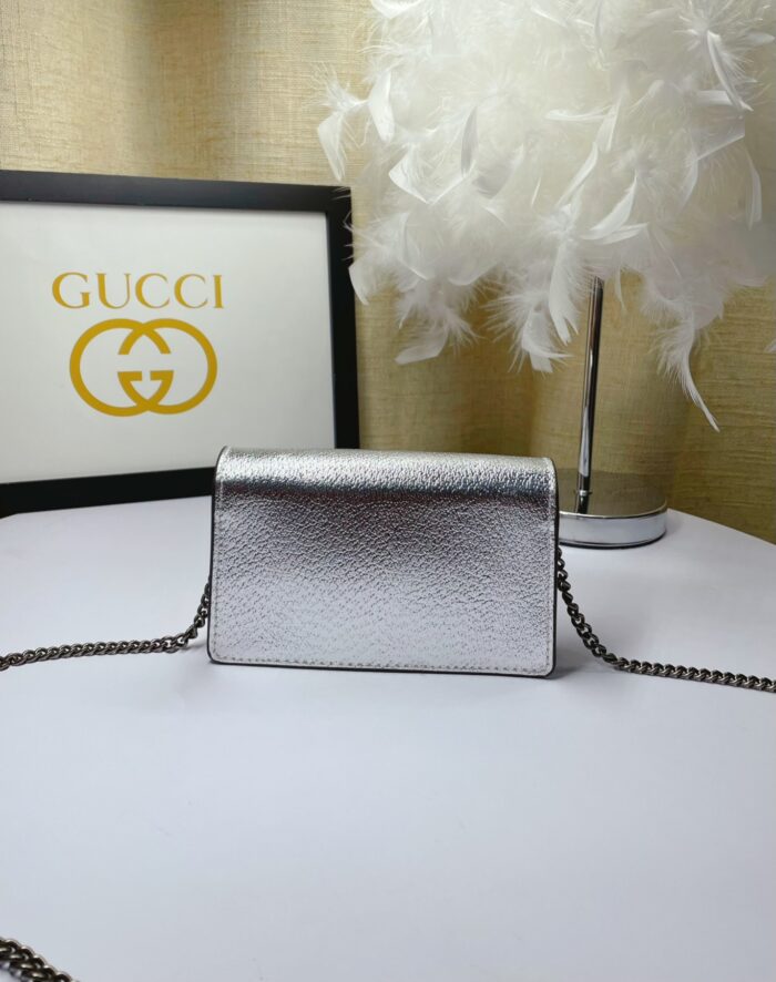 Gucci Dionysus Super Mini Bag Silver For Women, Women’s Bags 6.5in/17cm GG 476432 1TRBN 8173 - Image 3