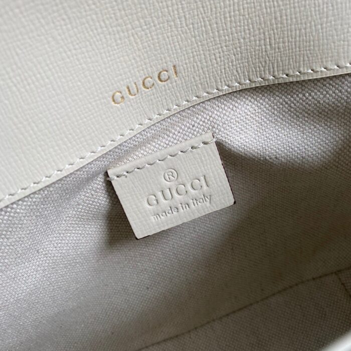 Gucci Horsebit 1955 Mini Bag White For Women, Women’s Bags 8in/21cm GG 658574 18YSG 9068 - Image 4