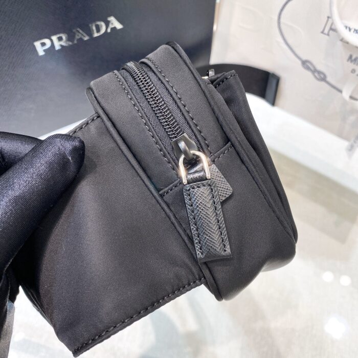 Prada Re-Nylon And Saffiano Belt Bag Black For Women, Women’s Bags 8.2in/21cm 2VL977_2DMG_F0002_V_WOO - Image 6