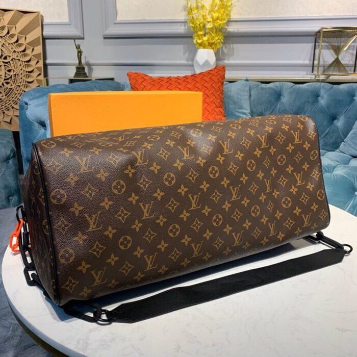 Louis Vuitton Keepall Bandouliere 50 Monogram Solar Ray Canvas Black/Orange By Virgil Abloh For Men, Men’s Bags, Travel Bags 19.7in/50cm LV M44471 - Image 6