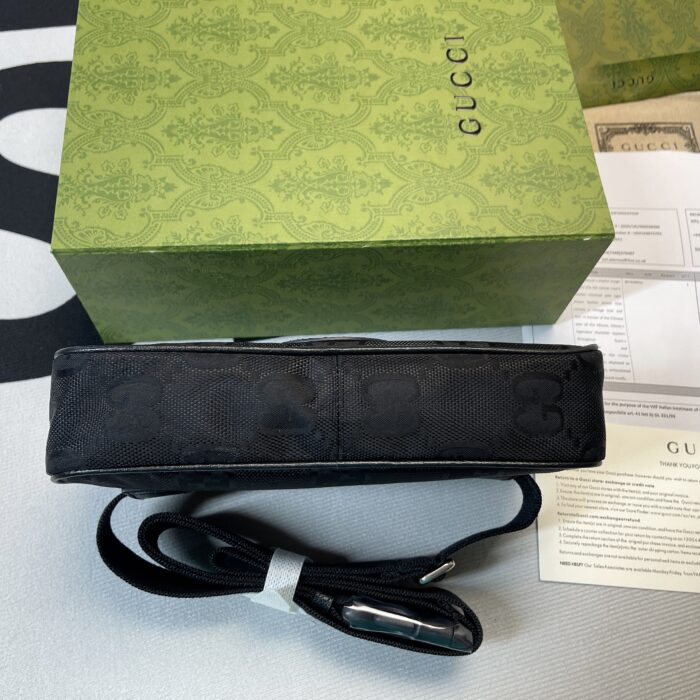 Gucci Gucci Off The Grid Belt Bag Black GG ECONYL® For Men  9.5in/24cm GG 631341 H9HBN 1000 - Image 8