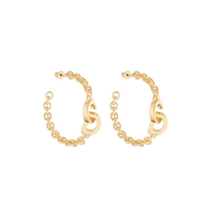 Dior CD Lock Earrings Gold For Women E2315WOMMT_D300