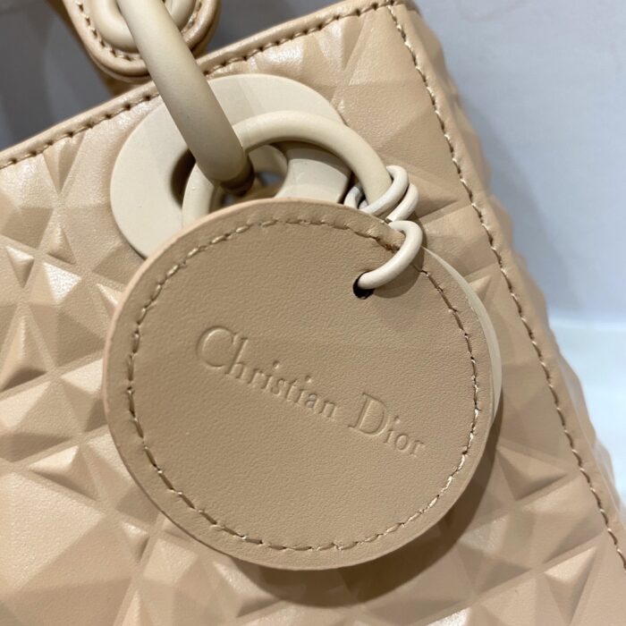 Christian Dior Mini Lady Bag Beige For Women 6.5in/17cm - Image 3