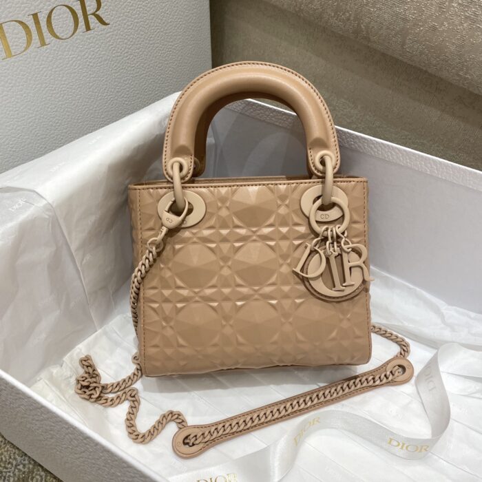 Christian Dior Mini Lady Bag Beige For Women 6.5in/17cm