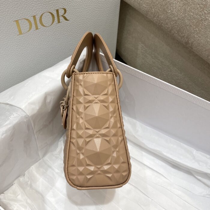 Christian Dior Mini Lady Bag Beige For Women 6.5in/17cm - Image 8