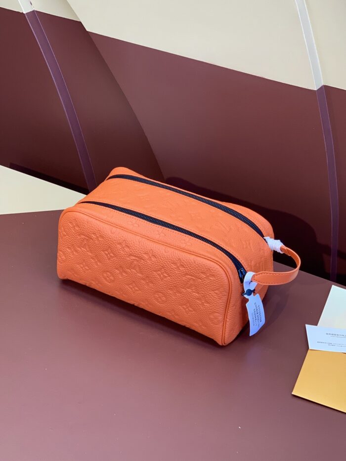 Louis Vuitton Dopp Kit Orange For Men 28cm/ 11 in - Image 8