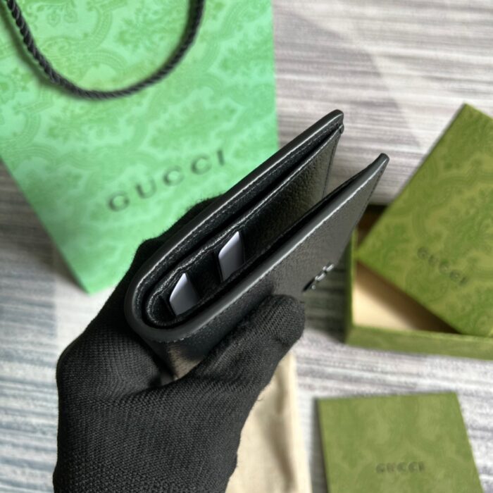 Gucci GG Marmont Bi-Fold Wallet Black For Men 4.3in/11cm ‎428726 1T56F 1000 - Image 6