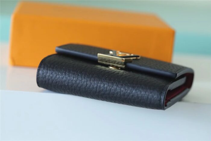 Louis Vuitton Capucines XS Wallet Black For Women 3.9in/10cm M68587 - Image 3