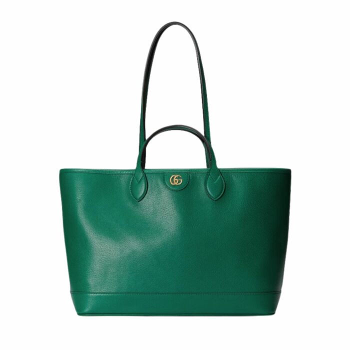 Gucci Ophidia Medium Tote Green Bag For Women ‎739730 DJ20G 3120- 15.1 Inches/ 38.3 Cm