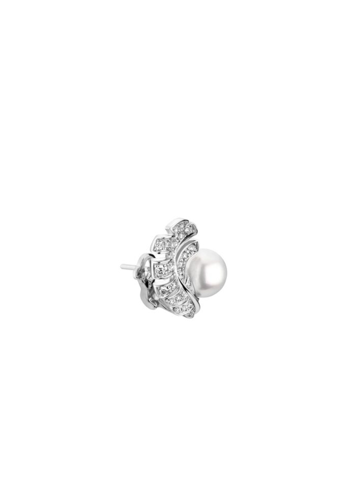 Chanel Plume De Chanel Earrings Silver For Women J10833 - Image 3