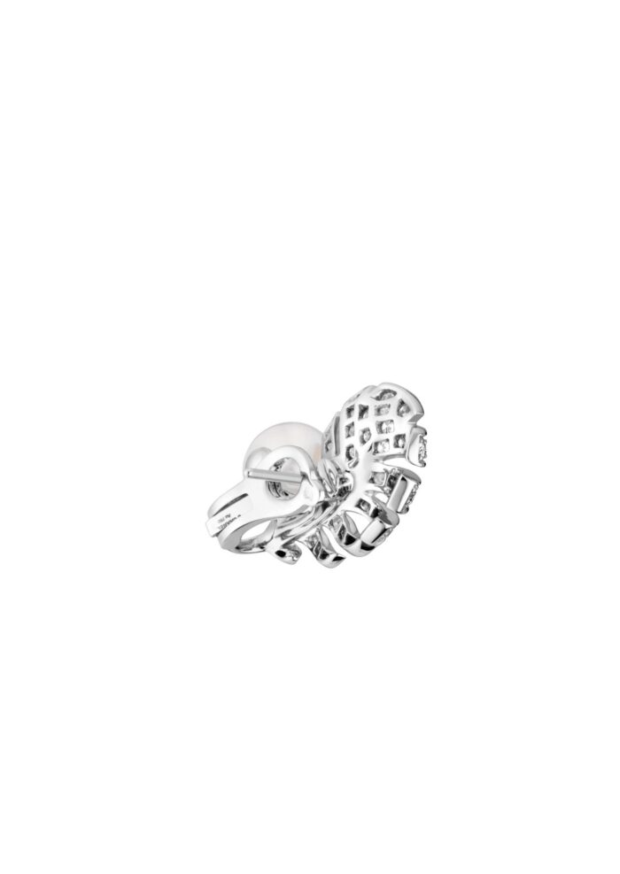 Chanel Plume De Chanel Earrings Silver For Women J10833 - Image 2