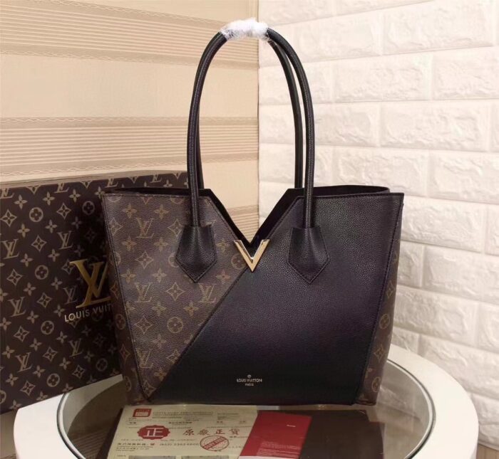 Louis Vuitton Kimono MM Tote Bag Monogram Canvas Black For Women, Women’s Handbag Shoulder Bags 15.4in/39cm LV M41855