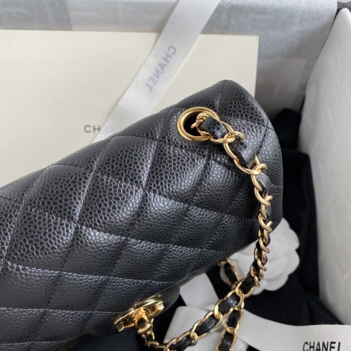 Chanel Mini Classic Handbag Black For Women 20cm/7.9in - Image 3