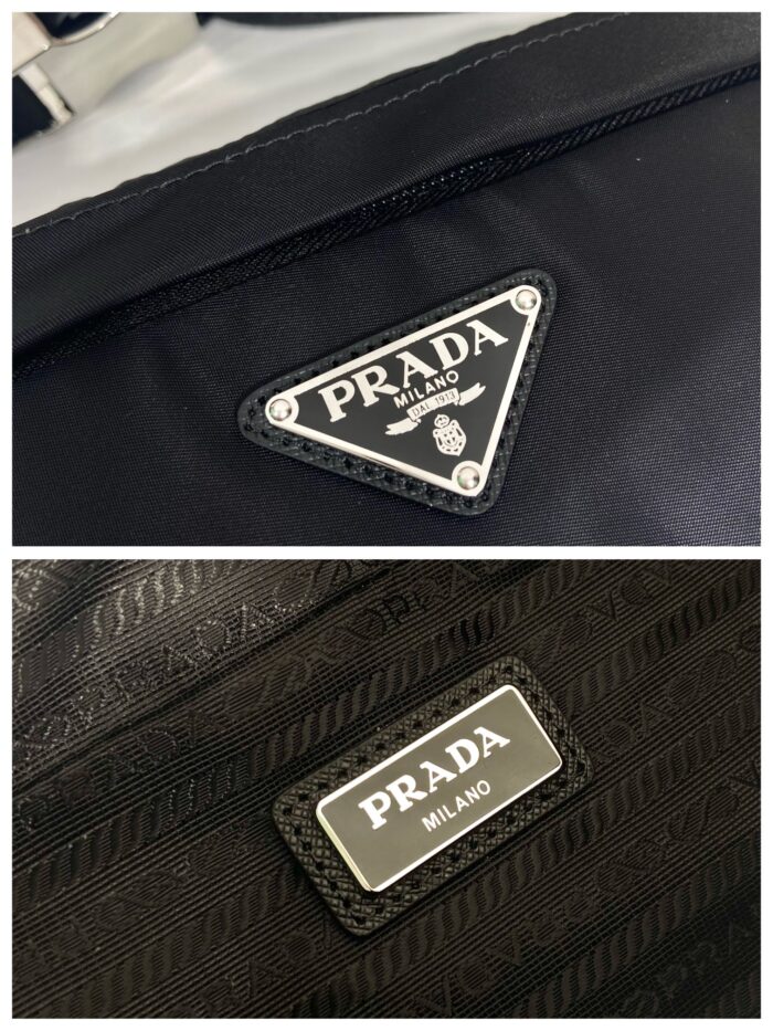 Prada Re-Nylon And Saffiano Belt Bag Black For Women, Women’s Bags 10.2in/26cm 2VL034_2DMG_F0002_V_OOO - Image 3