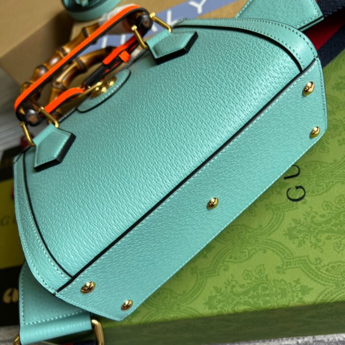 Gucci Diana Mini Tote Bag Light Blue For Women, Women’s Bags 7.9in/20cm GG ‎702732 U3ZDT 4377 - Image 4