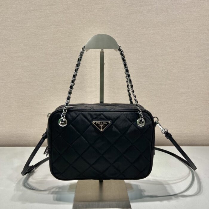 Prada Prada Chain 2way Bag Black For Women 8.6 in / 22 cm - Image 2