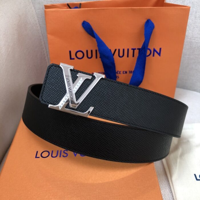 Louis Vuitton Initiales Reversible LV Belt with Silver Hardware for Women