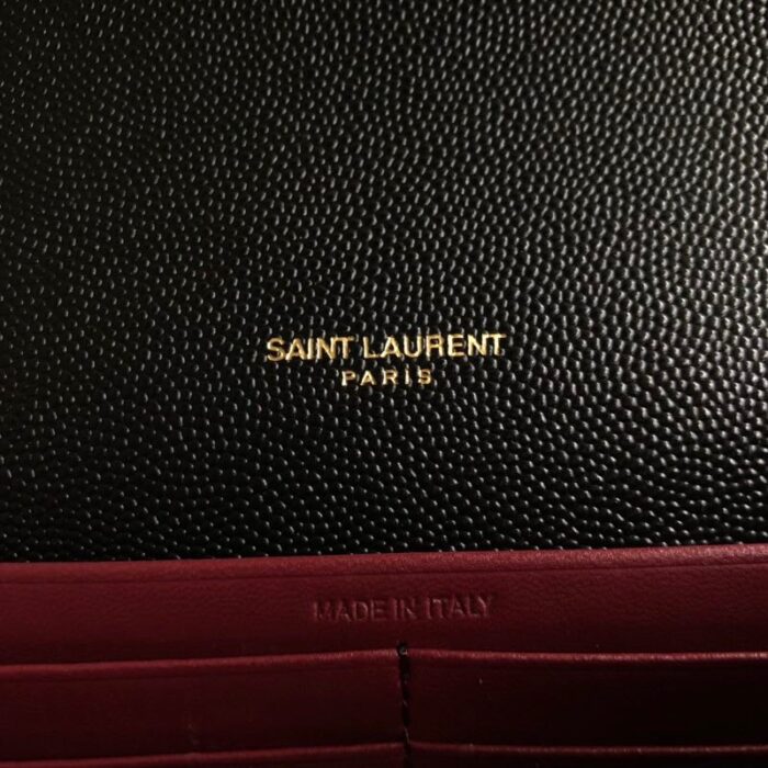 Saint Laurent Cassandra Flap-Front Crossbody Bag Black For Women 8.7in/22cm YSL  - Image 8